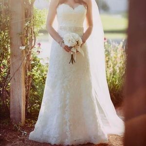 Maggie Sottero Lace Fit and Flare Wedding Gown